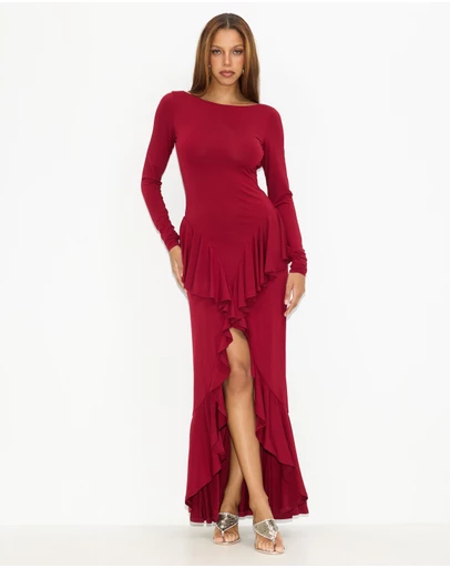 Dazie - Lulu Frill Maxi Dress