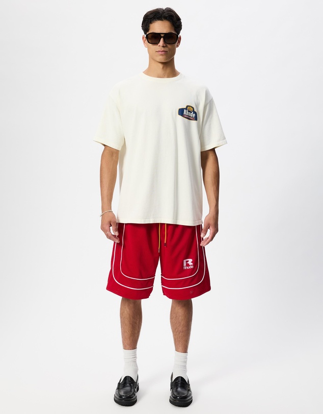 RHUDE - Rhude Mesh Piping Baggy Track Shorts