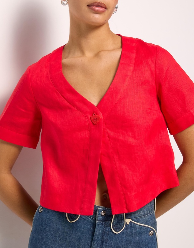 AERE - Selah Linen Top