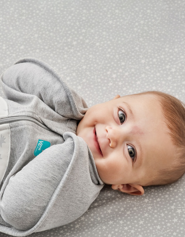 Love to Dream - Swaddle Up 3.5 TOG Quilted Stretch Cotton Moonlight in White