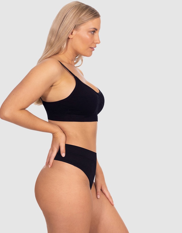 B Free Intimate Apparel - Seamless Cotton High Waist G String