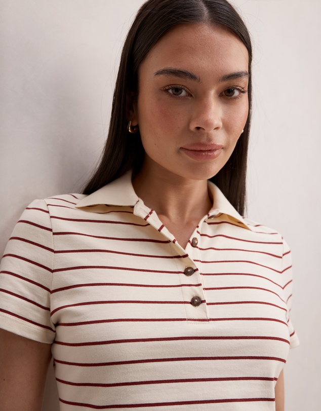 Forever New - Scottie Striped Polo Top