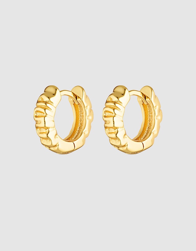 HOUSE OF SLANI - Textured Xanthe Hoops