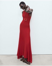 M.N.G - Asymmetrical Low-Knit Dress