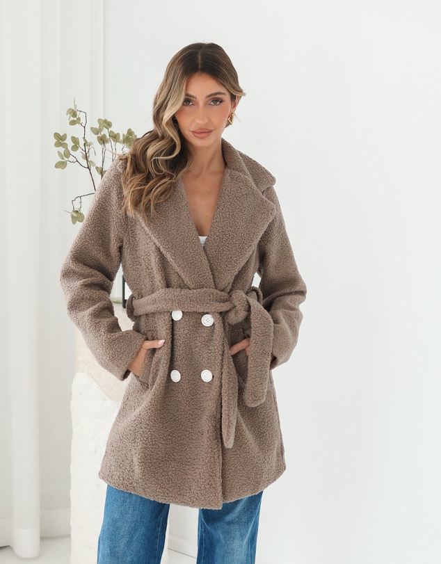Esther & Co - Brienna Jacket - Taupe