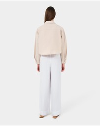 Forcast - Kyla Crop Pocket Shirt