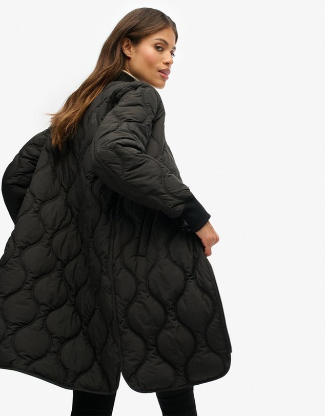 Superdry - Long Quilted Liner Jacket