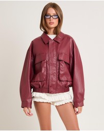 Alice In The Eve - Jen Oversized Patch Pocket Jacket