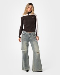 Rusty - Daddy Gb Fitted Zip Through Knit