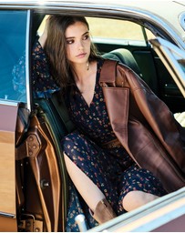 Belle & Bloom - BFF Belted Leather Jacket