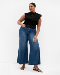 City Chic - Plus size Lucielle Sleeveless Top - black