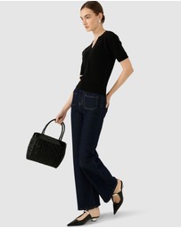 SACHA DRAKE - Henley Knit Top