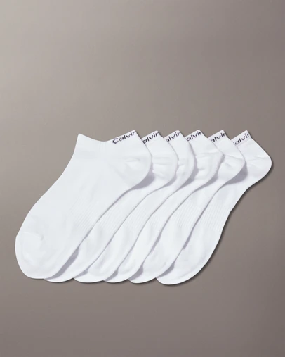 Calvin Klein - Womens 6 Pack Logo No-Show Socks