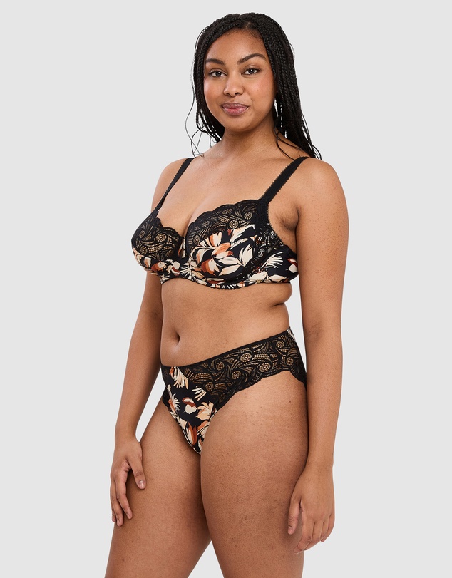 Sans Complexe - Ariane Fantaisy Microfibre & Lace Bikini Brief