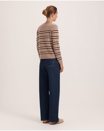 SABA - Nora Wool Cashmere Stripe Knit