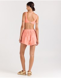 Poolside Paradiso - Mai Tai Short - Coral