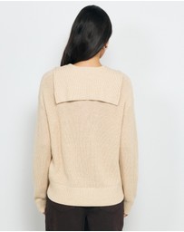 AERE - Lilo Cotton Wool Polo Knit