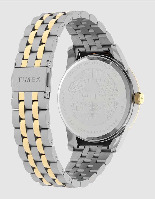 TIMEX - Chicago 45mm Stainless Steel Bracelet Watch