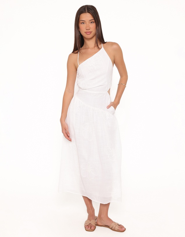 Petal & Pup - Olivea Midi Dress - White