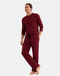 Henry Bucks - Henry Lounge Modal Jersey Long Sleeve Pyjama Set