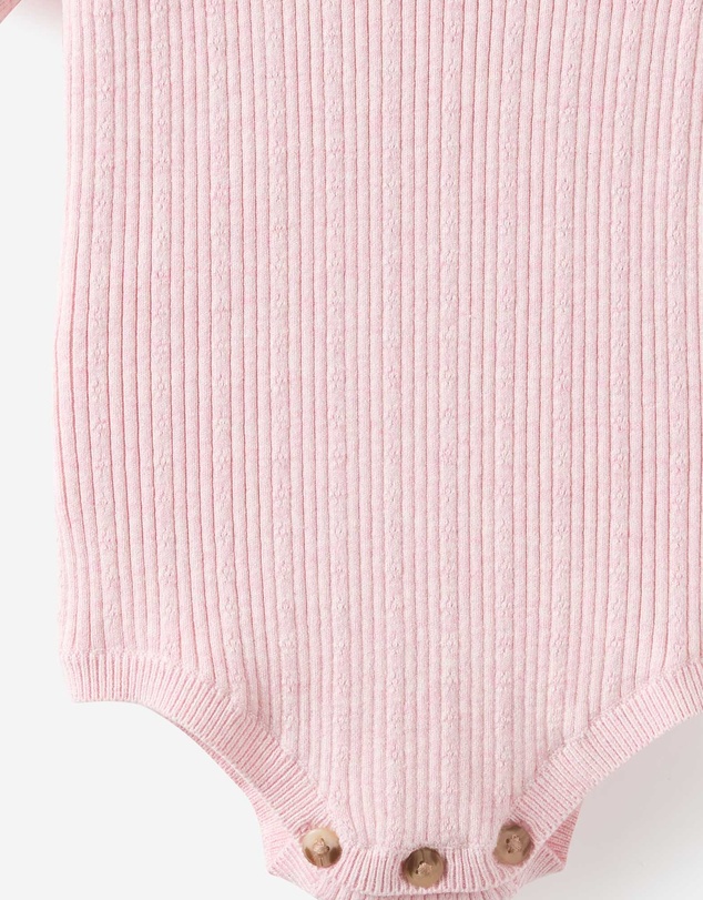Cotton On Kids - Baby Organic Blend Knit Short Sleeve Bubbysuit