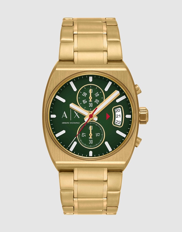 Armani Exchange - Gold Tone Chronograph Watch