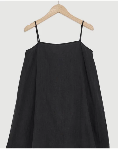 Revibe - Repaired Assembly Label Linen Mini Dress