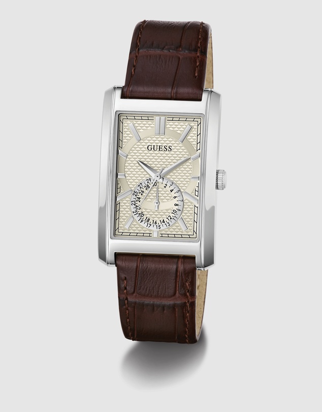 GUESS - GUESS Mens Brown Analogue Watch
