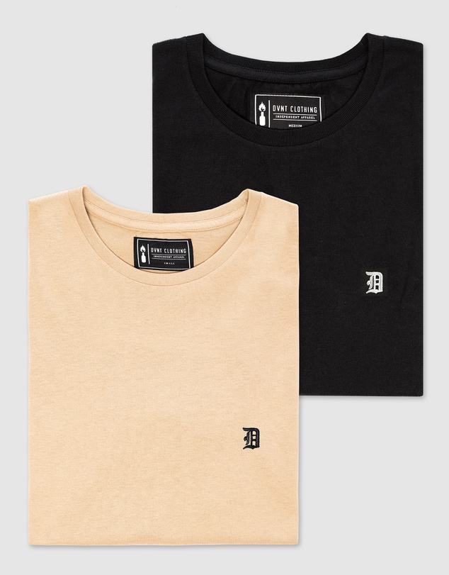 DVNT - 2-Pack Classic Embroidery Tee