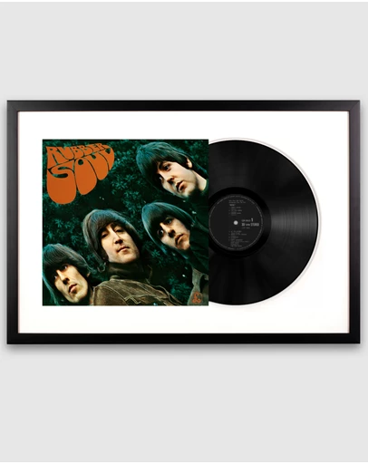 iWorld - Framed The Beatles Rubber Soul - Vinyl Album Art