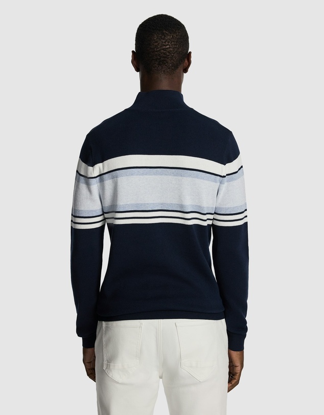 yd. - Brosnon 1/4 Zip Knit Jumper