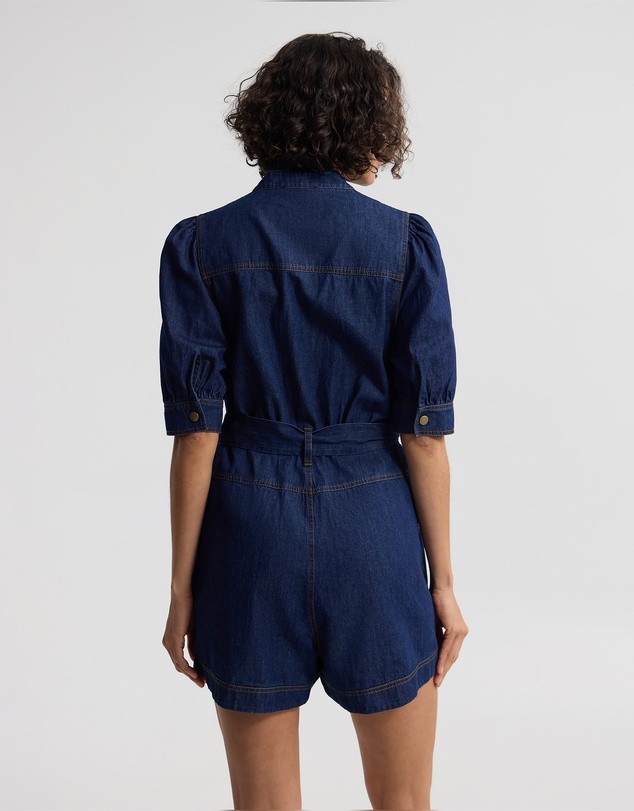 Oxford - Nera Denim Playsuit