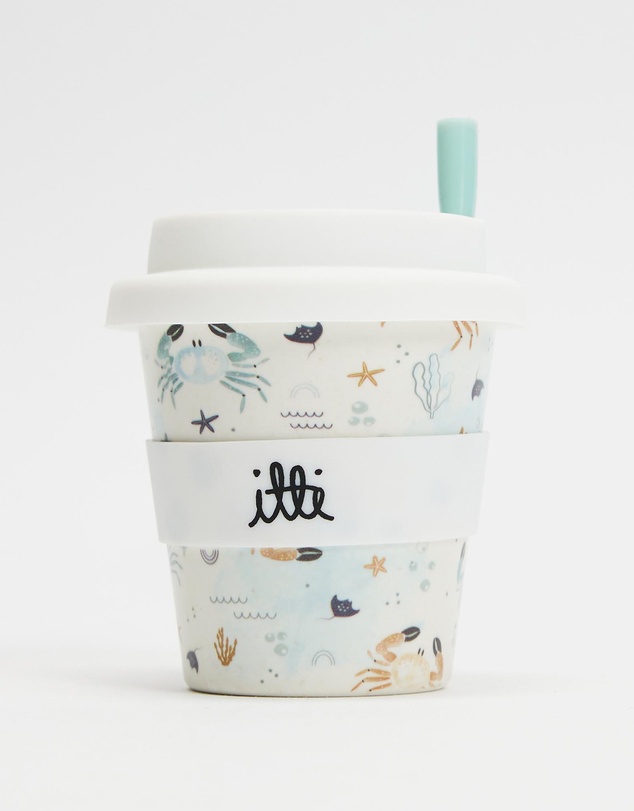 itti bitti - Reusable Baby Cino Cup With 2 Straws - Spanner