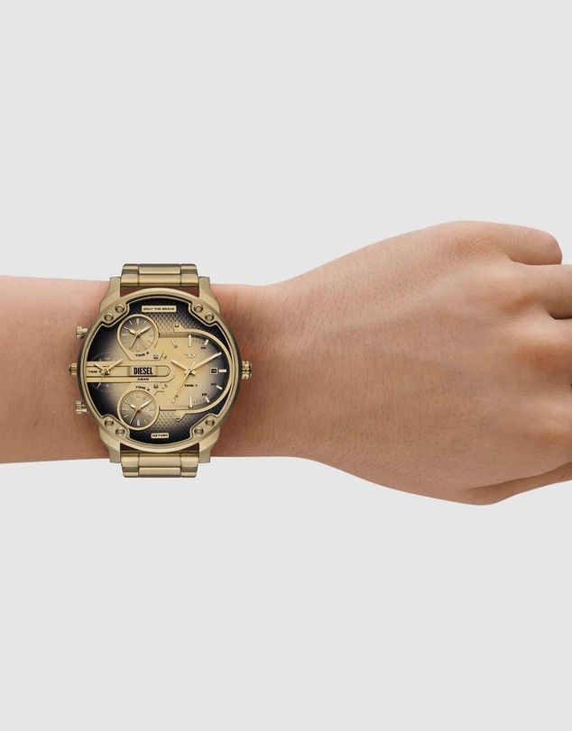 Diesel - Mr. Daddy Slim Gold Tone Analogue Watch