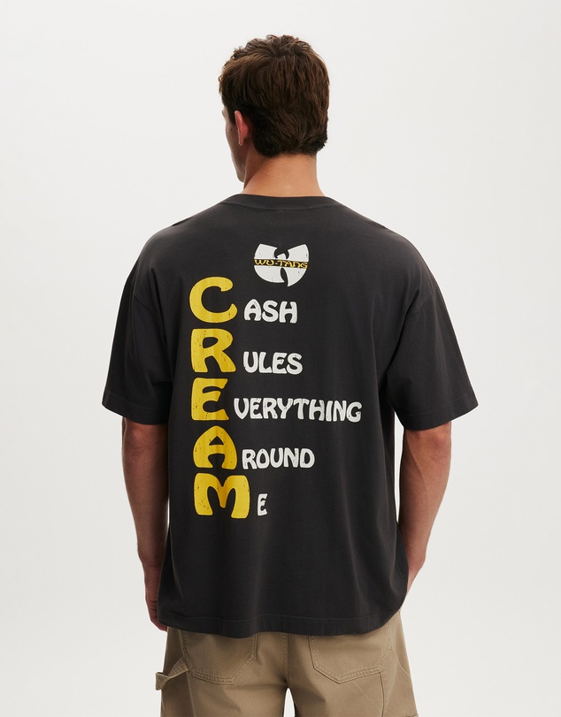 Cotton On - Box Fit Premium Music T-Shirt