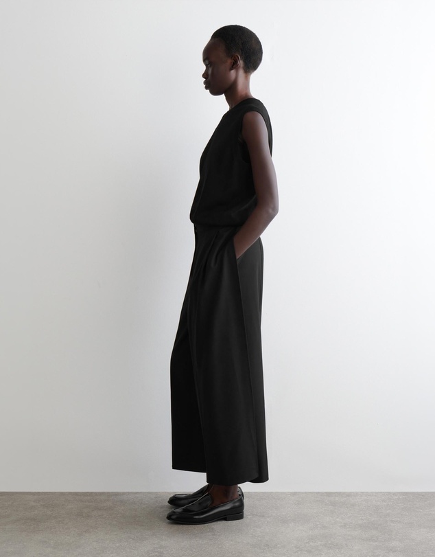 COS - Pleated Merino Wool Blend Culottes