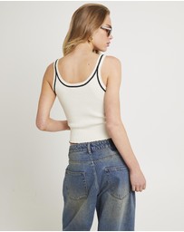 Subtitled - Bindi Contrast Tank Top