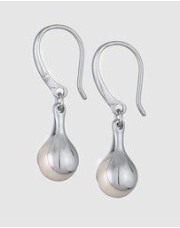 Elli Jewelry - Earrings Hanger Long with Shell Pearl 925 Sterling Silver