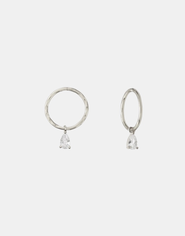 SAINT VALENTINE - Valentine Mini Hoops - Silver
