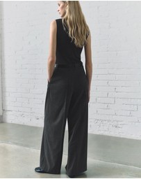 M.N.G - Pinstripe Jumpsuit Combination