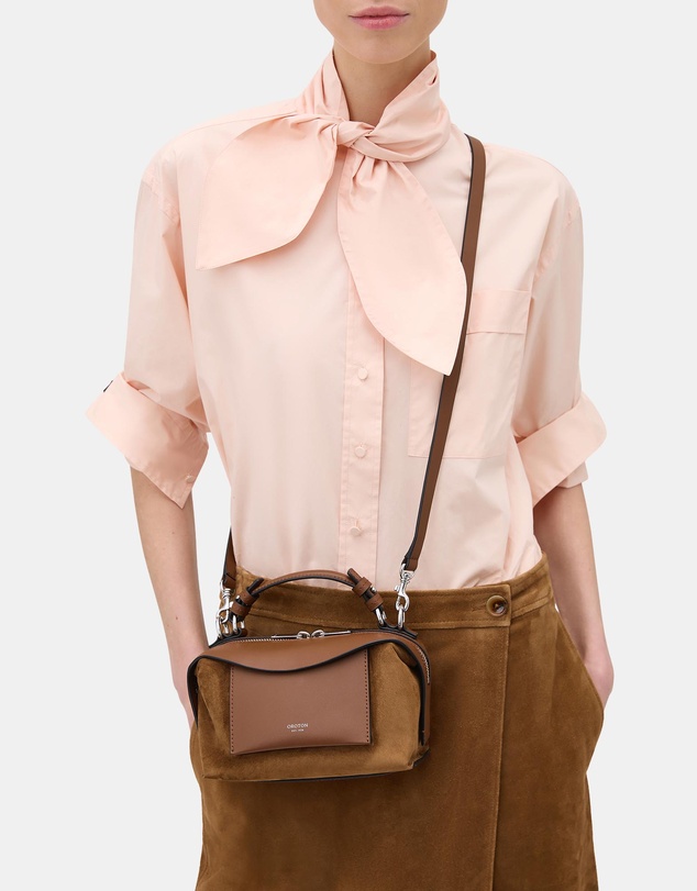 Oroton - Mica Mini Bowler Suede