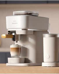 Philips - Baristina Milk Frother Cloud White