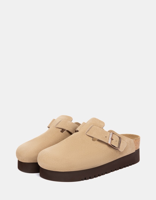EVERAU - Australian Shepherd Ugg Berrin Platform Cow Suede Upper Loafer Oxfords Flats