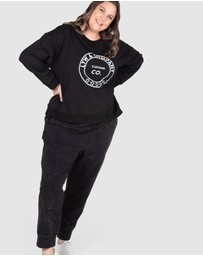 Love Your Wardrobe - LYW & Co Print Sweat Top