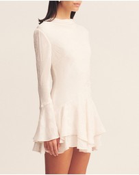 Shona Joy - Bowery Long Sleeve Ruffle Mini Dress