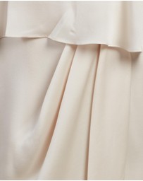 Shona Joy - Luxe Draped Cocktail Frill Dress