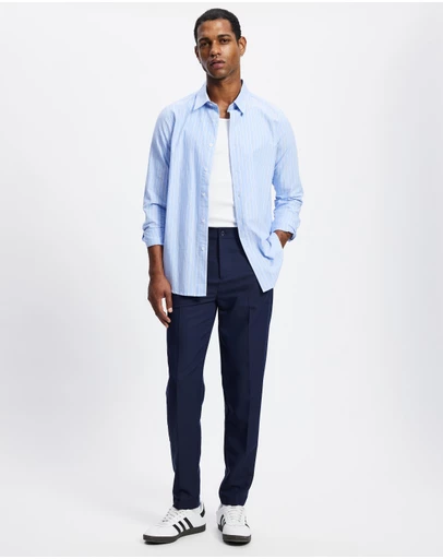Staple Superior - Tailored Straight Fit Trousers