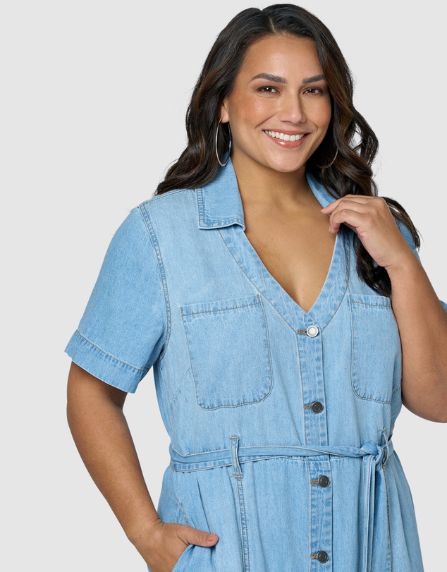 Indigo Tonic - Naomi Chambray Maxi Dress