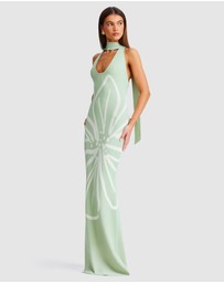 SNDYS - Jemima Halterneck Maxi Dress