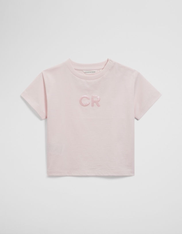Country Road - Australian Cotton Short Sleeve Sequin Logo T-shirt